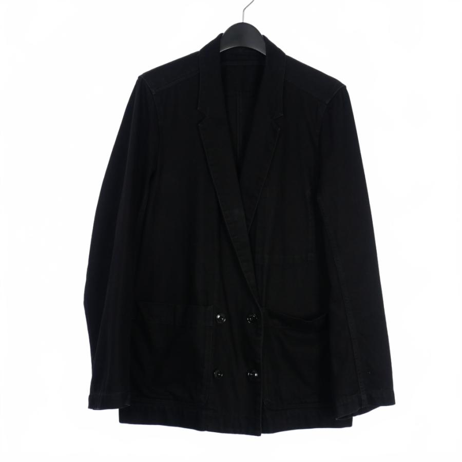 ルメール LEMAIRE デニム コットン ダブルジャケット ガーメントダイ