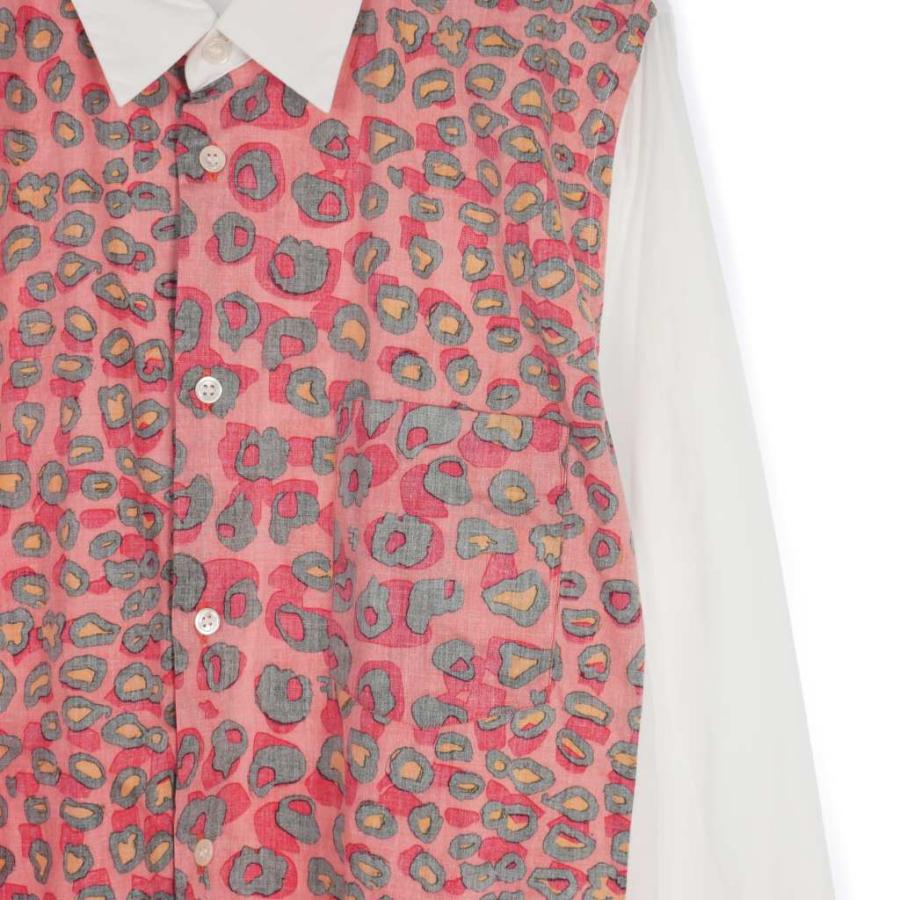 BLACK COMME des GARCONS 21SS レオパード 長袖シャツ ブラックコムデギャルソン BLACK COMME des GARCONS 21SS レオパード