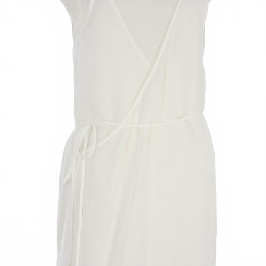 マメクロゴウチ　刺繍入りホワイトノースリーブベスト レディース】Sheer Embroidery Vest | Mame Kurogouchi(マメ