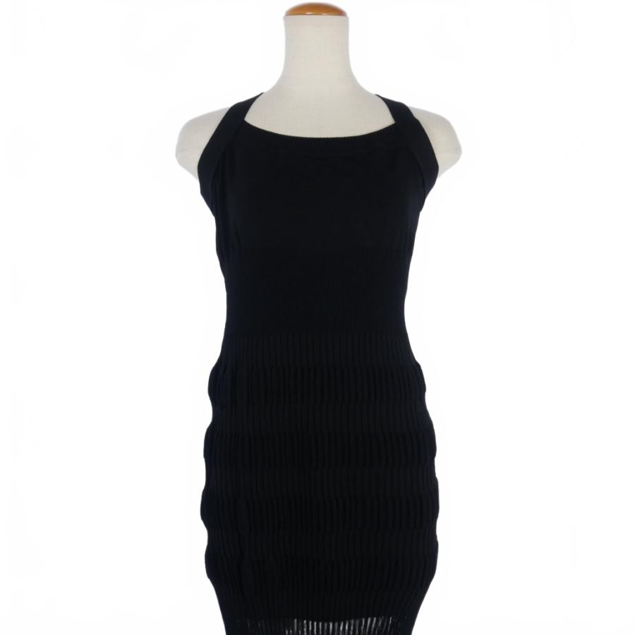 フェティコ FETICO 24SS シアーストライプ ニットドレス ワンピース