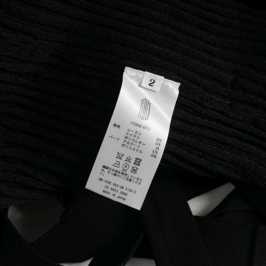 フェティコ FETICO 24SS シアーストライプ ニットドレス ワンピース