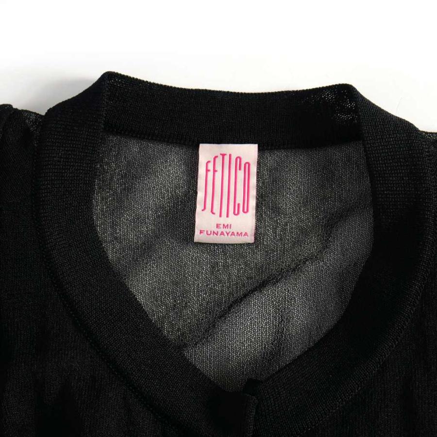 フェティコ FETICO パフスリーブ ニット トップス 半袖 PUFF SLEEVE