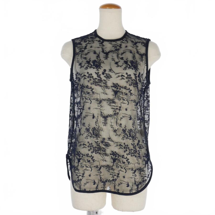 mame kurogouchi レースノースリーブ マメクロゴウチ Mame Kurogouchi 24AW Floral Lace Sleeveless Top