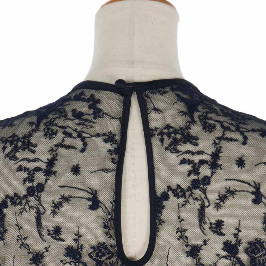 マメクロゴウチ Mame Kurogouchi 24AW Floral Lace Sleeveless Top