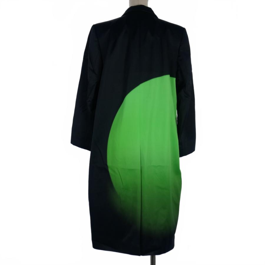 【中古】ドリスヴァンノッテン DRIES VAN NOTEN レンライ プリントロングコート ジャケット ブラック サイズ42 黒 ドリスヴァンノッテン DRIES VAN NOTEN レンライ プリントロングコート