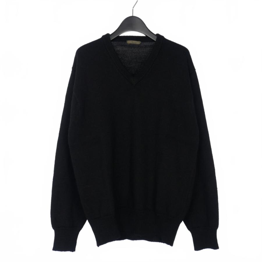 Y's for men ワイズ　ブラック　ニット　セーター　黒 新品未使用 ヨウジヤマモト Y's for men ニット セーター ロゴ 黒 新品