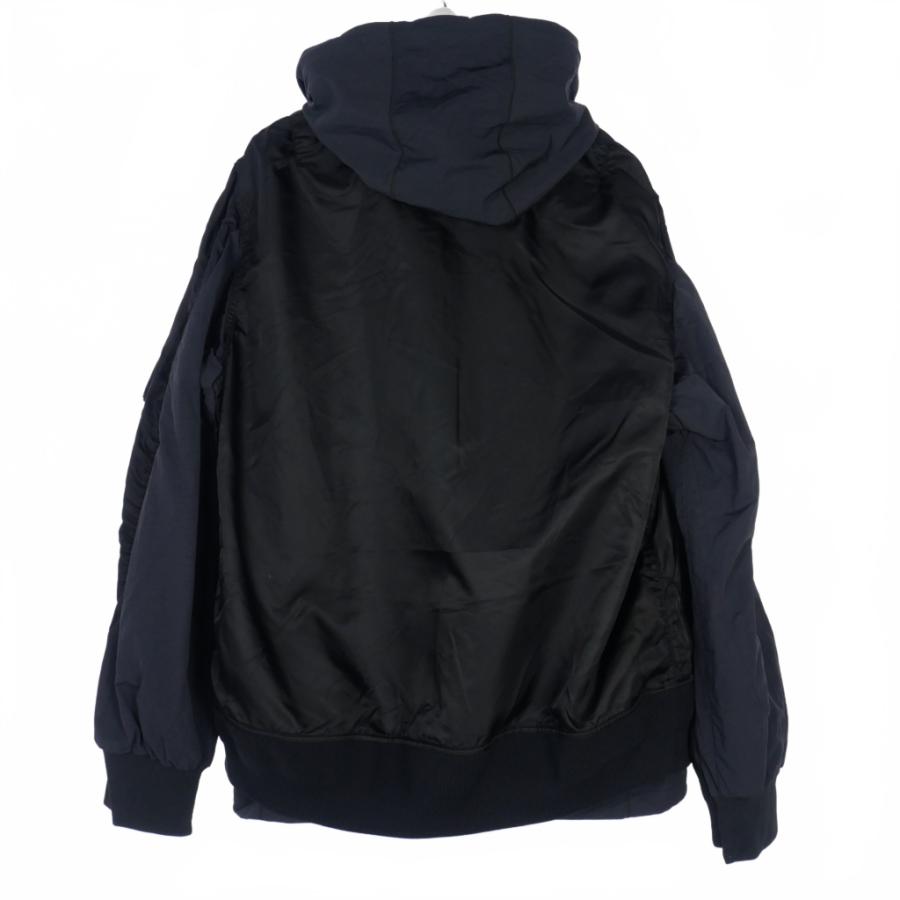 サカイ sacai × ナイキ NIKE レイヤード ボンバージャケット ブルゾン