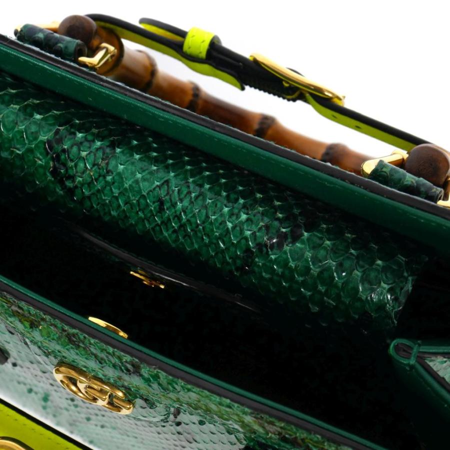 GUCCI（グッチ） ダイアナ パイソン スモール トートバッグ