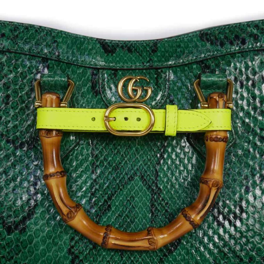 GUCCI（グッチ） ダイアナ パイソン スモール トートバッグ