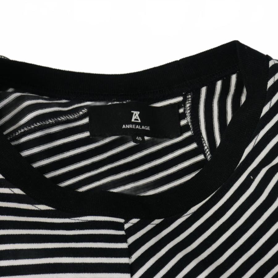 アンリアレイジ ANREALAGE ボール ボーダー Tシャツ カットソー 半袖