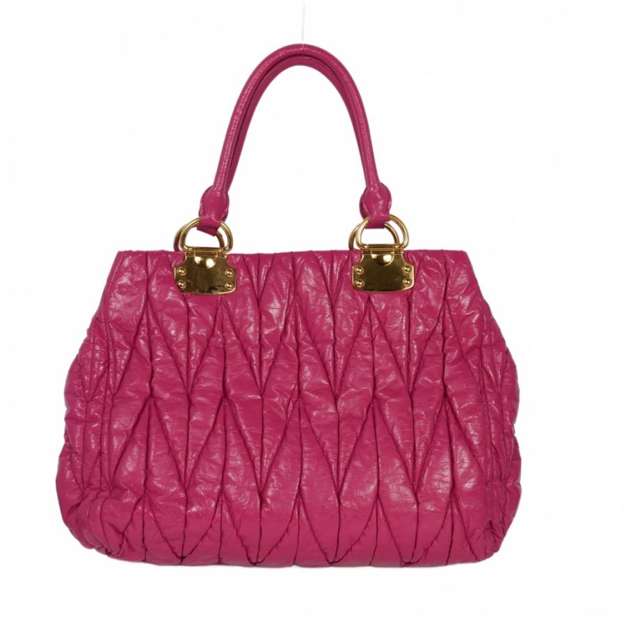 MIU MIU ピンク ハンドバッグ 専用 ミュウミュウ バッグ ピンクハンドバッグクリスタルレディース