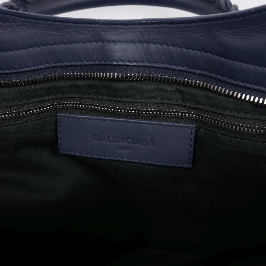 【美品】バレンシアガ　ショルダーバッグ　2way　ネイビーポシェット　レザー　黒 BALENCIAGA バレンシアガ ネイビーポシェット 2WAY ショルダーバッグ