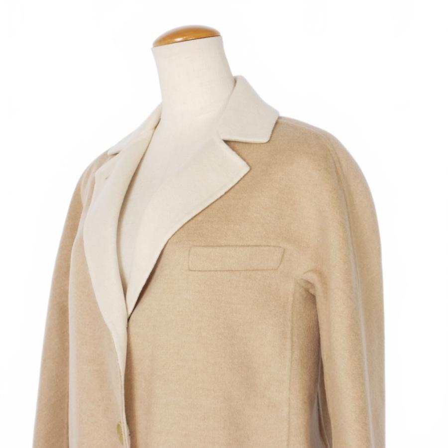 ロロピアーナ Loro Piana ダブルフェイス カシミヤ コート 36 ベージュ