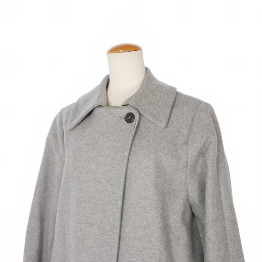MM6　チェスターコート　2Way　カシミヤ　グレー　比翼ボタン　36 美品】Theory セオリー ダブルフェイス カシミヤ ウール チェスター