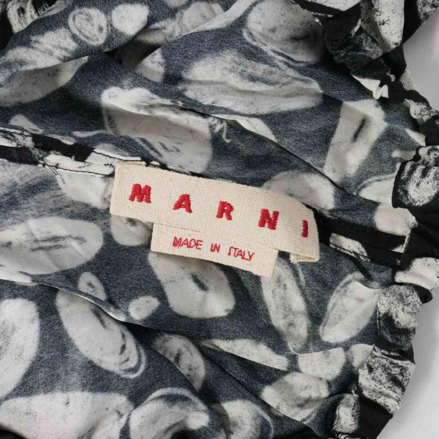 MARNI（マルニ） MARNI 24AW フラワープリント ギャザーネック 