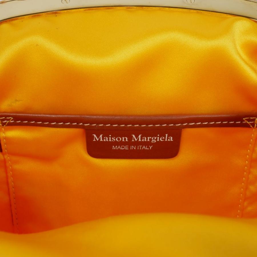 未使用品 メゾンマルジェラ Maison Margiela 21AW RAFFIA S.W.A.L.K. II 2WAY ラフィアハンドバッグ がま口 UNI イエロー S56WD0130 国内正_6