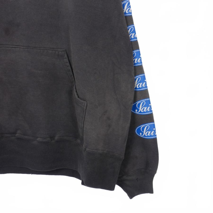 【中古】未使用品 セントマイケル SAINTMICHAEL 25AW LOVE AMONG HOODIE プルオーバーフーディ パーカー 長袖 XL 黒 未使用品 セントマイケル SAINTMICHAEL 25AW HOODIE LOVE AMONG プル