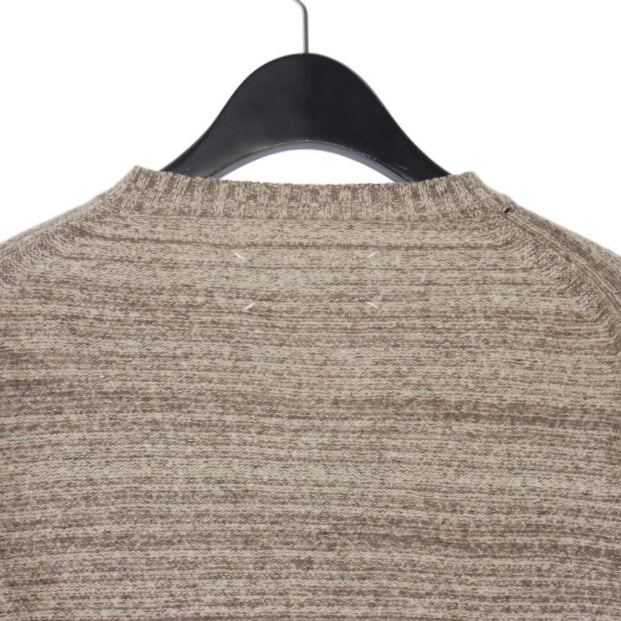 【中古】メゾンマルジェラ Maison Margiela 07AW 本人期 メランジ Vネック ニット セーター 長袖 S ブラウン 30HA064 メゾンマルジェラ Maison Margiela 07AW 本人期 メランジ Vネック