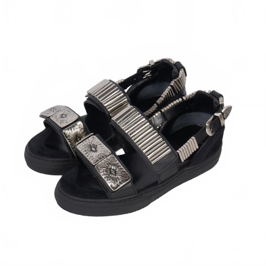 【中古】トーガ プルラ TOGA PULLA メタル サンダル スニーカー 36 黒 ブラック AJ664 レディース トーガ プルラ TOGA PULLA メタルスニーカー サンダル 36 黒 ブラック