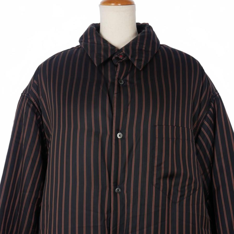 メゾンマルジェラ Maison Margiela 23AW 中綿シャツ ストライプ サイズ