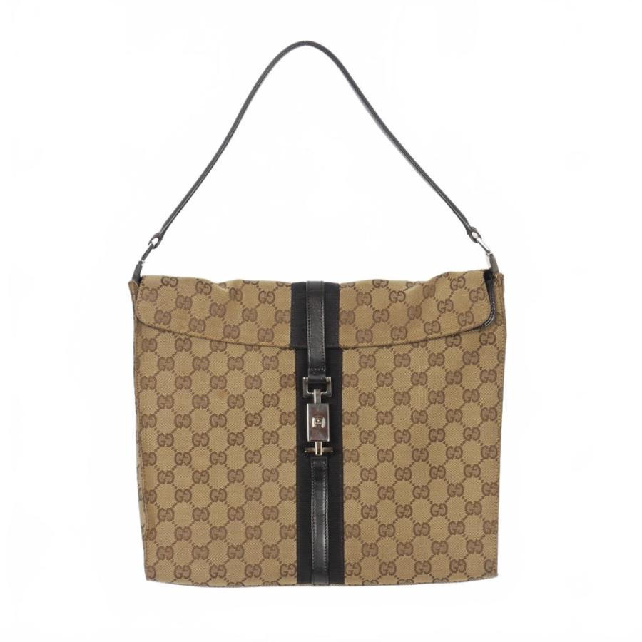 【中古】グッチ GUCCI ジャッキー ワンショルダー バッグ GGキャンバス ブラウン レディース GUCCI（グッチ） ジャッキー ワンショルダー バッグ GGキャンバス