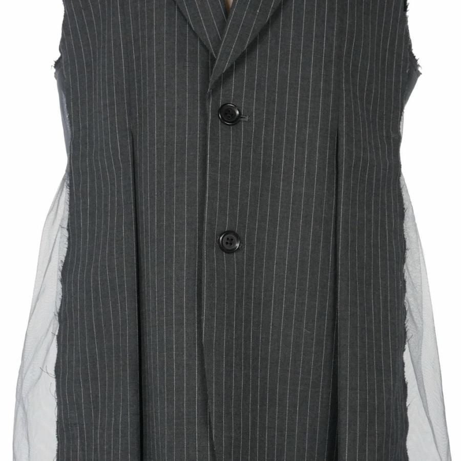 【新品・未使用】26SS Chika Kisada チュールベスト　グレー Tulle vest-チュールベスト-Chika Kisada（チカキサダ）通販| st company