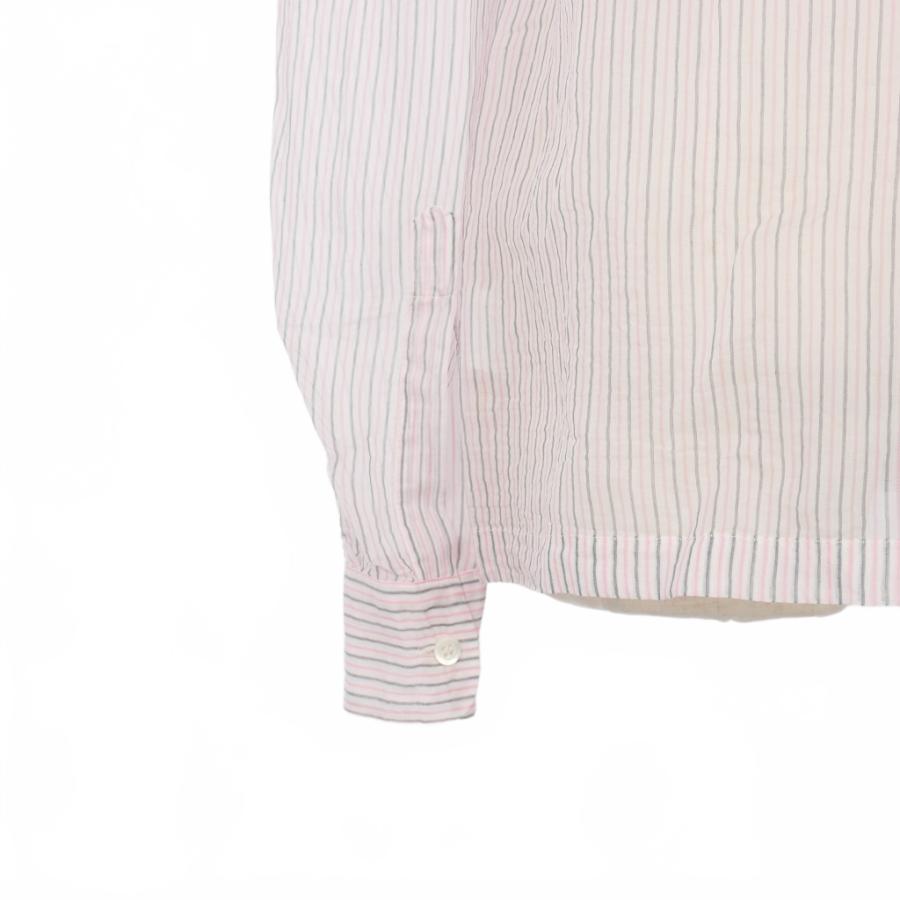 ドリスヴァンノッテン DRIES VAN NOTEN ストライプ シアー ノーカラー