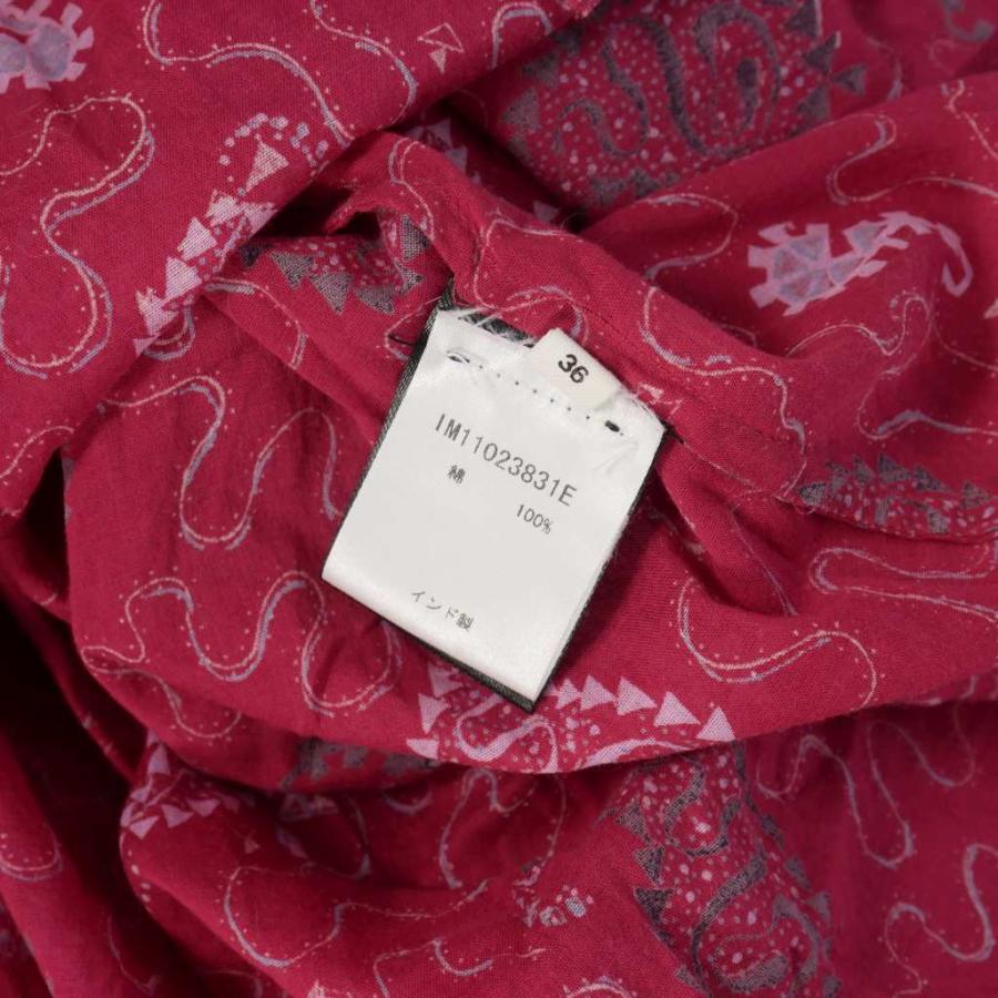 ISABEL MARANT ETOILE イザベルマランエトワール スタンドカラー スウェット サイズ:34  レッド  レディース 　240001145563 イザベル マラン エトワール ISABEL MARANT ETOILE 総柄 ペイズリー