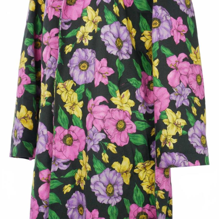 【中古】バレンシアガ BALENCIAGA 19AW フローラルプリント ガウンコート 花柄 36 マルチカラー レディース BALENCIAGA（バレンシアガ） BALENCIAGA 19AW フローラルプリント