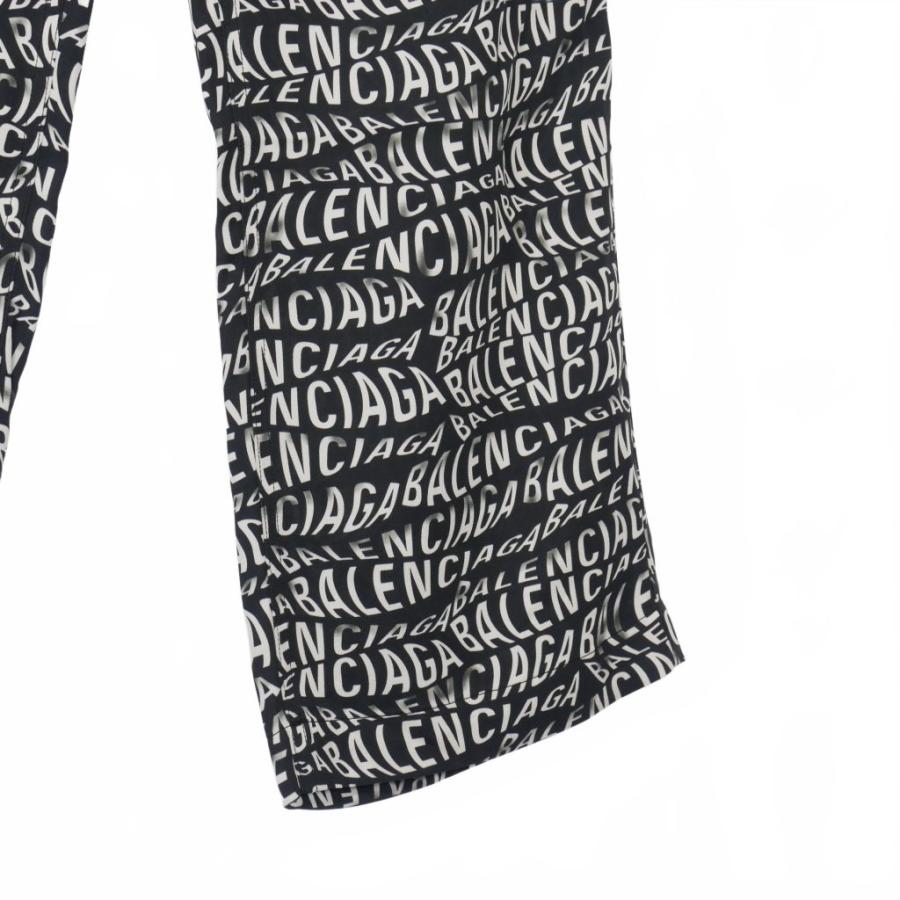 BALENCIAGA（バレンシアガ） ウェーブ ロゴ 総柄 イージーパンツ 