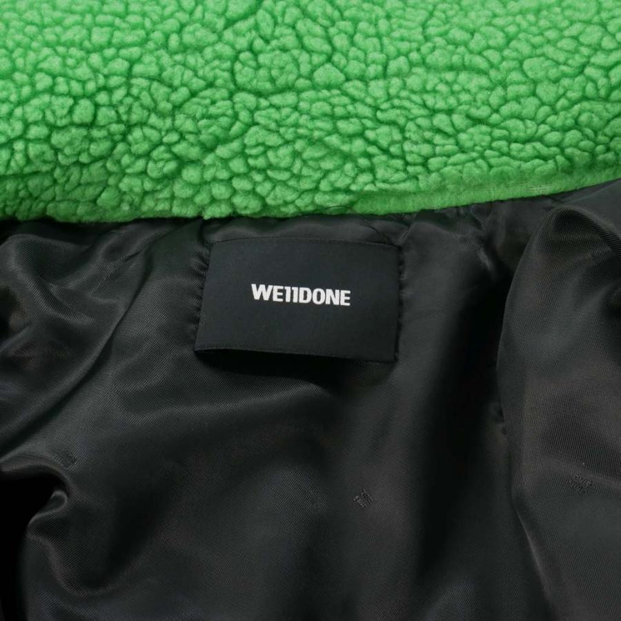 ウェルダン WE11DONE ハイネックボアコート ロング丈 緑 S グリーン WD  