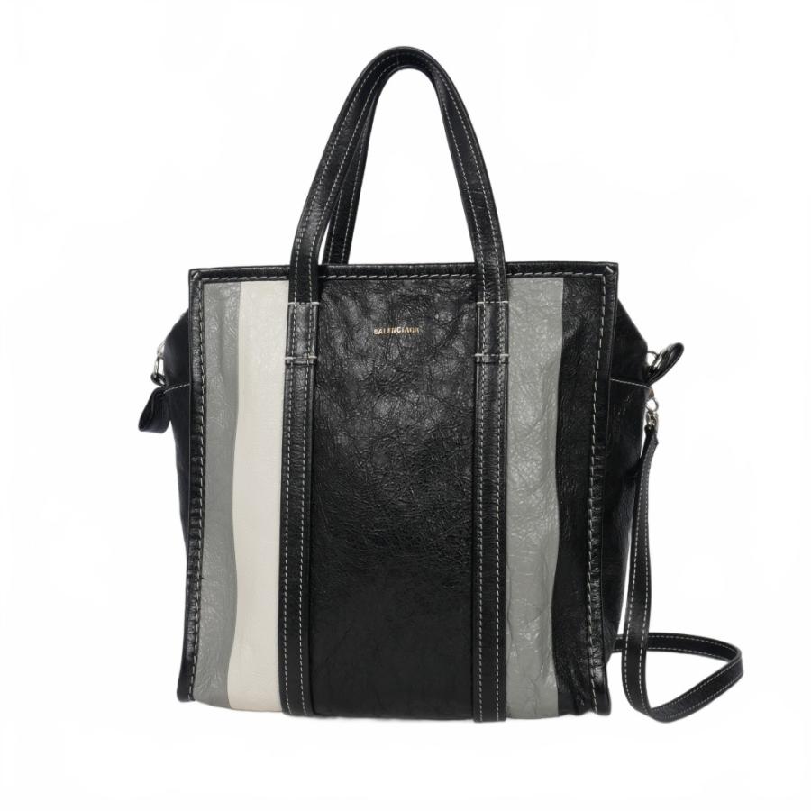 超美✨バレンシアガ　バザールショッパー　XXS　2wayハンドバッグ　レザー　黒 バレンシアガバザール ショッパーXXS ハンドバッグ 黒 ユニセックス