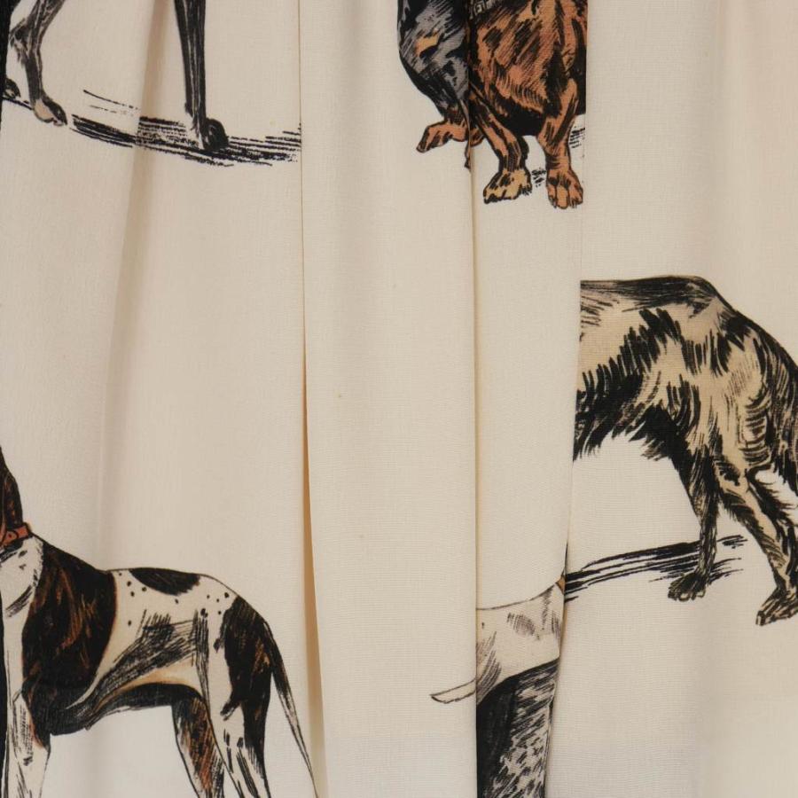 ステラマッカートニー STELLA McCARTNEY 犬モチーフ プリント シルク