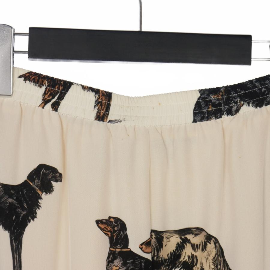ステラマッカートニー STELLA McCARTNEY 犬モチーフ プリント シルク