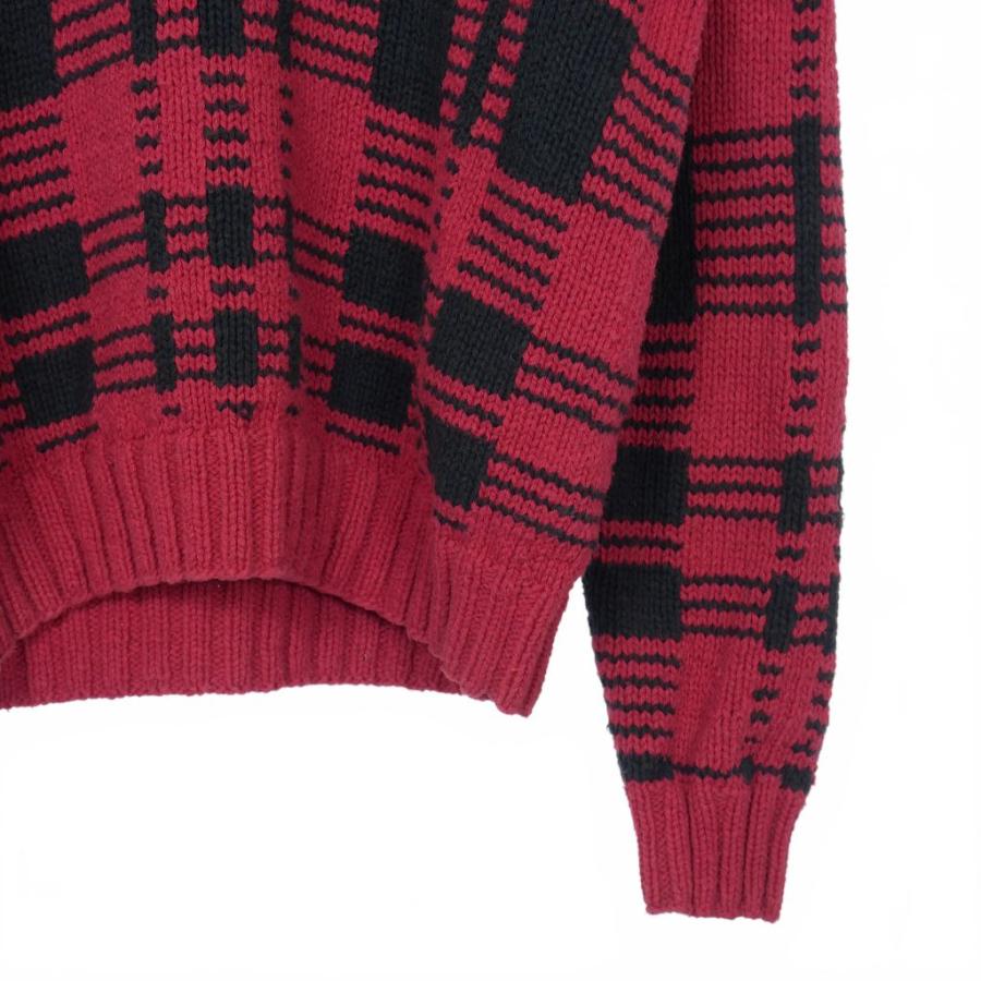 レア 90s Poloラルフローレン RL92 ポロベア ハンド ニット 赤 L USED) 90s POLO RALPHLAUREN ポロラルフローレン ポロベアー コットン