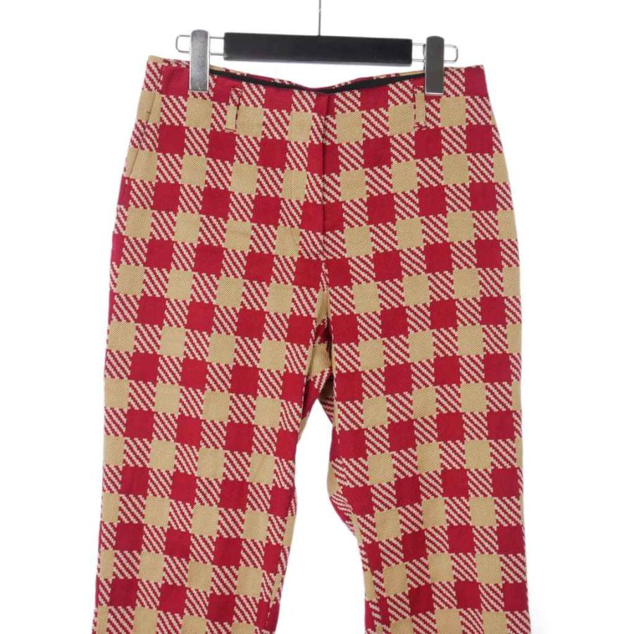 ドリスヴァンノッテン DRIES VAN NOTEN チェック ストレートパンツ 36