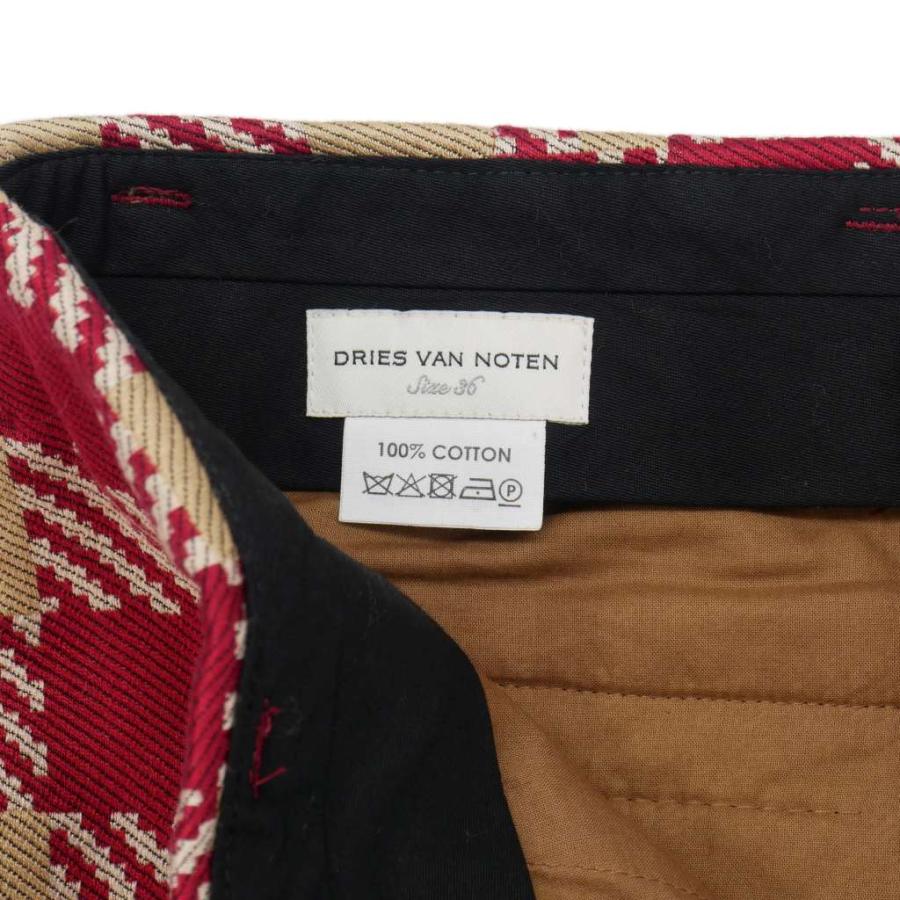 ドリスヴァンノッテン DRIES VAN NOTEN チェック ストレートパンツ 36  