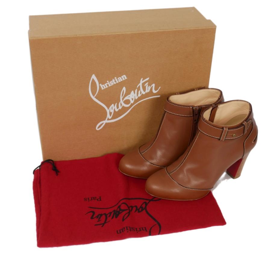 クリスチャンルブタン 美品 本物 レザーブーツ ヒール unisex ハイカット ルブタンブーツ44