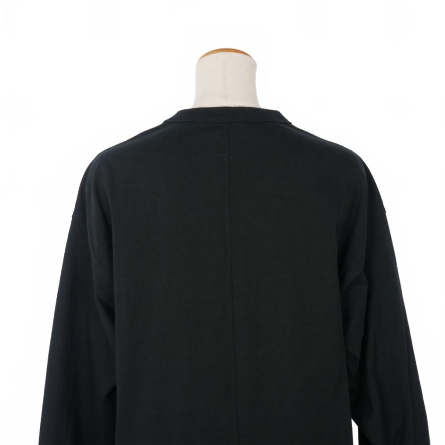 エイトン ATON ラウンドヘム マキシ丈 カットソー ワンピース 長袖 02