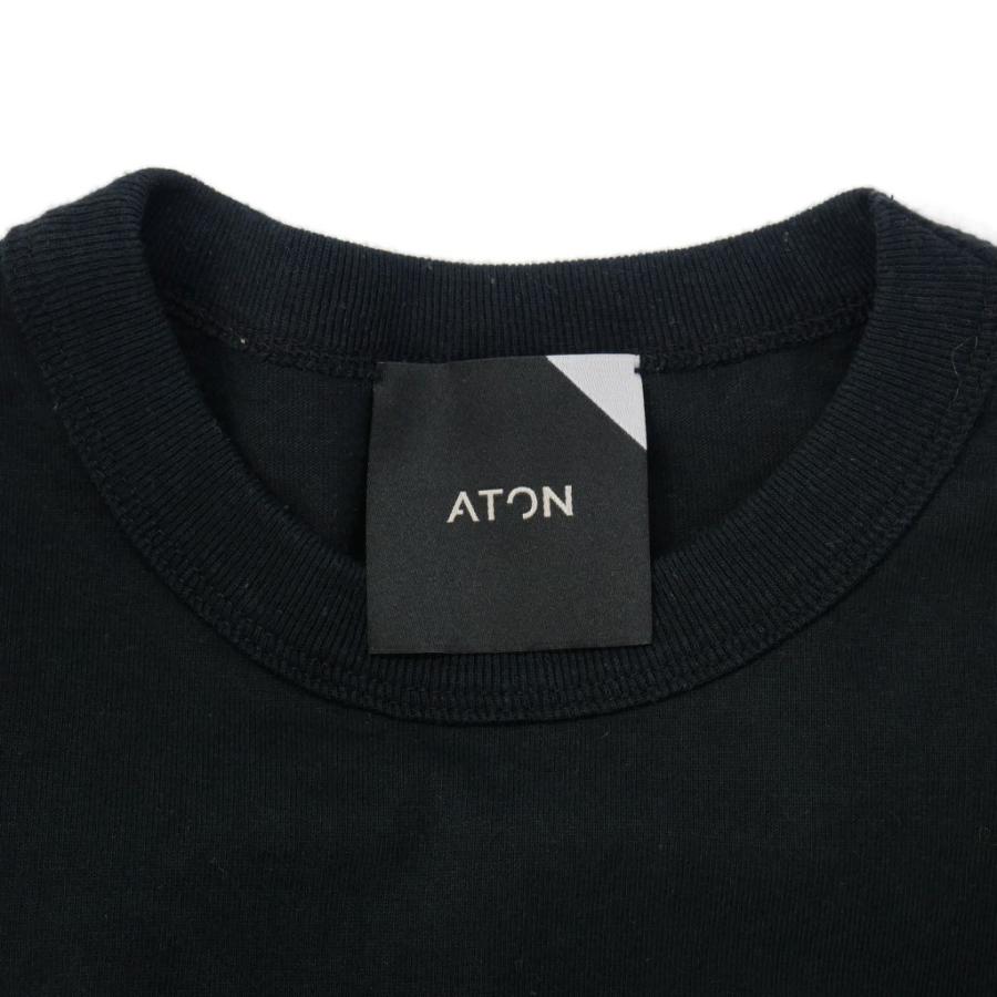 エイトン ATON ラウンドヘム マキシ丈 カットソー ワンピース 長袖 02