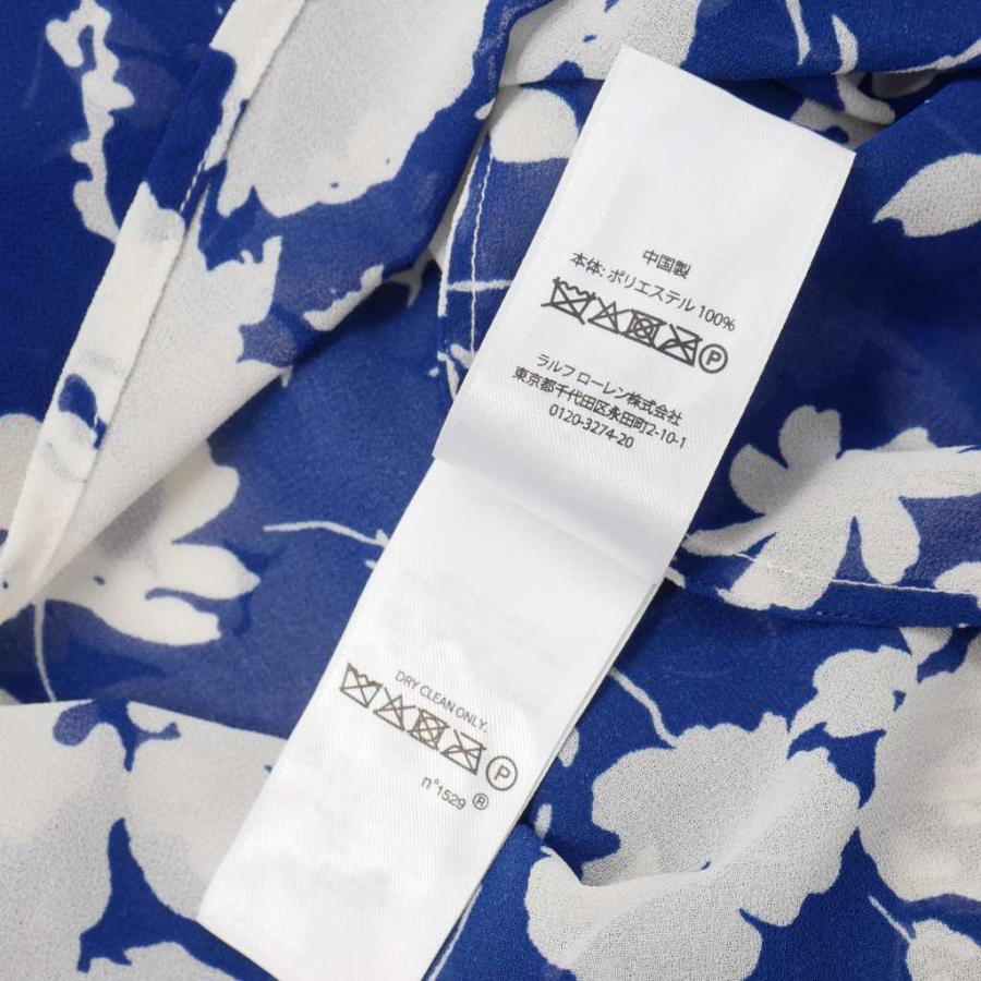新品タグ付き ポロラルフローレン ラッフルドフローラルブラウス 花柄 ブラウス 中古・古着通販】POLO RALPH LAUREN (ポロ・ラルフローレン) 花柄