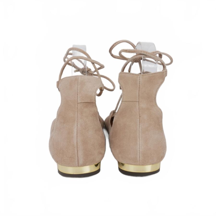 アクアズーラ AQUAZZURA スエード フラットシューズ パンプス ポイン