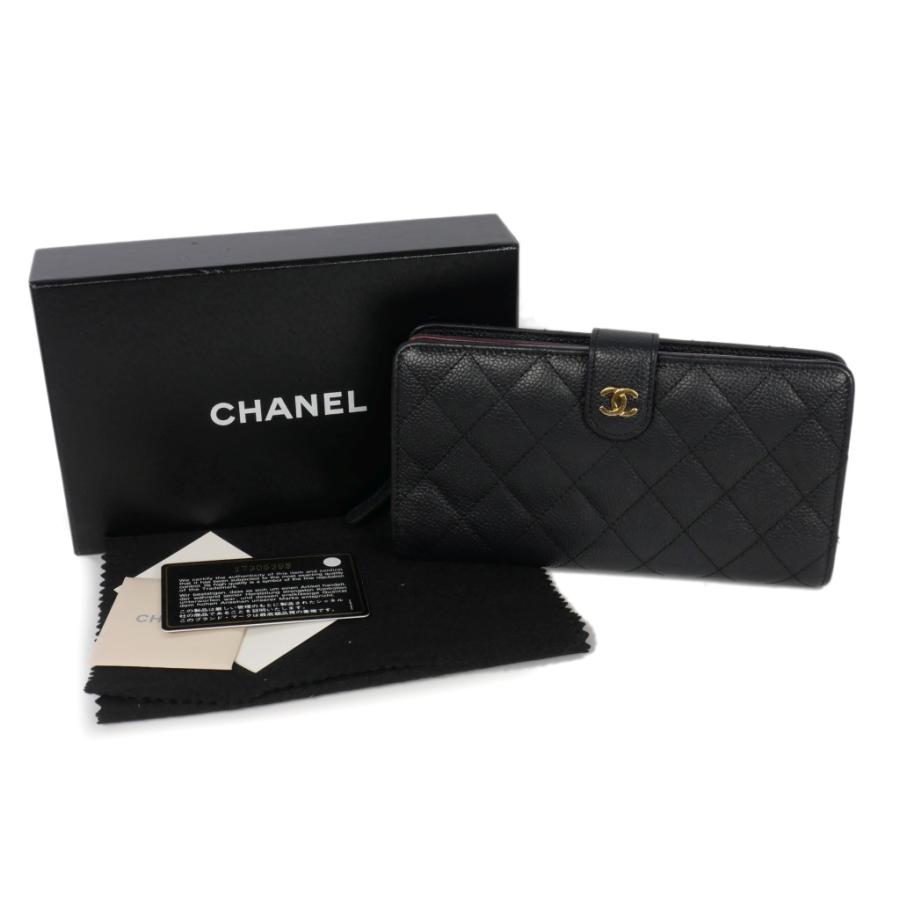 CHANEL クラシック ジップ パース キャビアスキン 財布 新品未使用 CHANEL クラシック ジップ パース キャビアスキン 財布 新品未使用