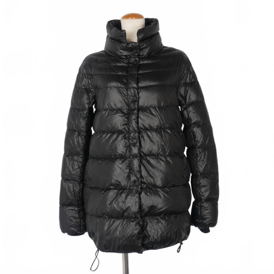 DUVETICA ブラックダウンジャケット 42 DUVETICA（デュベティカ） ナイロンダウンジャケット 中綿コート 42 黒