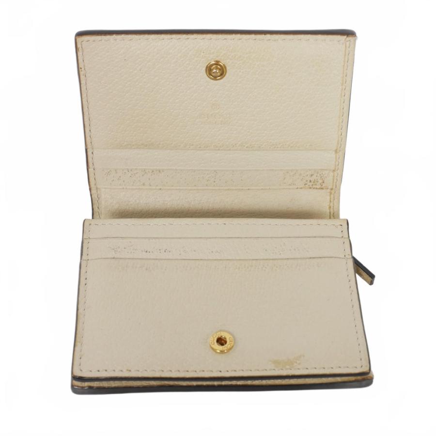 GUCCI GGロゴ 二つ折り財布 アイボリー Gucci GGロゴ 二つ折り財布 アイボリー - メルカリ