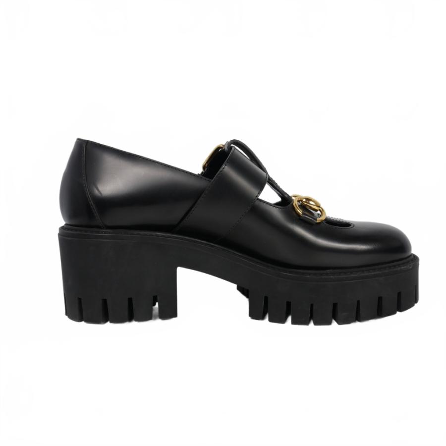 GUCCI（グッチ） ホースビット ストラップ レザー ローファー メリー