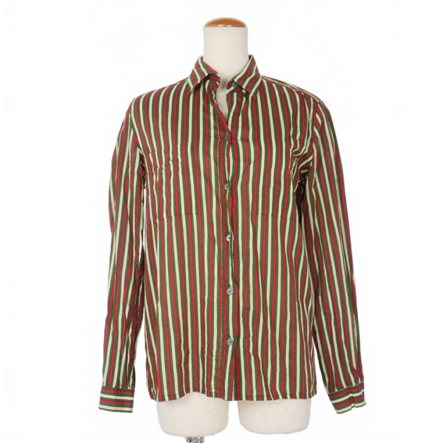 GUCCI（グッチ） ヴィンテージ ストライプ シャツ ブラウス 長袖