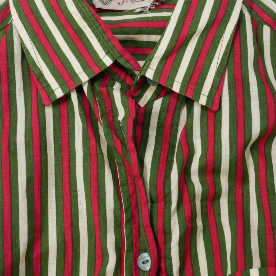 GUCCI（グッチ） ヴィンテージ ストライプ シャツ ブラウス 長袖