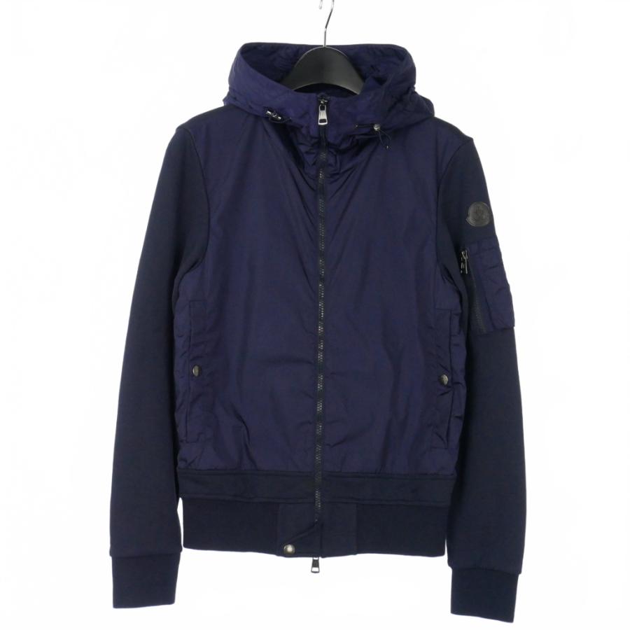 美品モンクレール ナイロン ブルゾン ジャンパー ネイビージャケット00/XS MONCLER（モンクレール） ナイロンジャケット ブルゾン 上着 XS