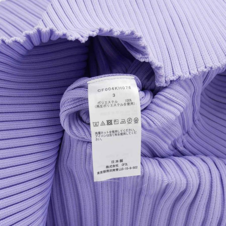 【CFCL】2022AW パープルチュニック ワンピース シーエフシーエル CFCL FLUTED DRESS 2 ニットワンピース 長袖 サイズ3